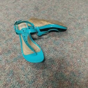 💜Teal sandles